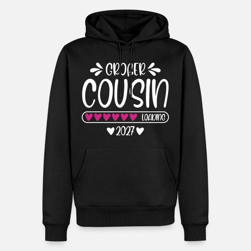 Großer Cousin 2027 loading - Männer Premium Bio Hoodie - Schwarz