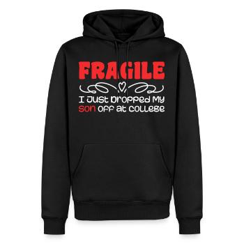 I Just Dropped My Son At College Drop Off For Moms - Sweat à capuche Premium bio Homme - noir - Devant - Nico (187cm)