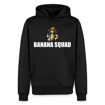 Retro Banana Novelty Men Women Kids Funny Banana - Sweat à capuche Premium bio Homme - noir - Devant - Nico (187cm)