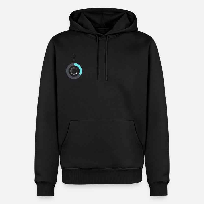 Loading Animation - Männer Premium Bio Hoodie - Schwarz