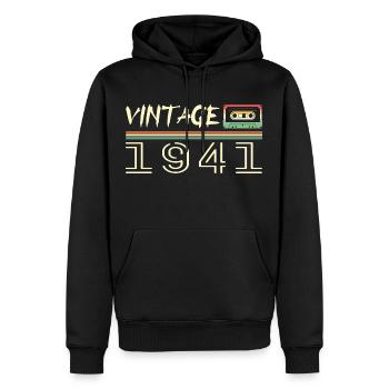 1941 Original 1941 Retro Geburtstagsgeschenk 1941 - Männer Premium Bio Hoodie - Schwarz - Vorne - Nico (187cm)