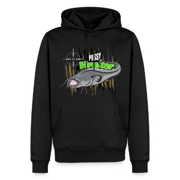 Welsjäger - Männer Premium Bio Hoodie - Schwarz - Vorne - Nico (187cm)