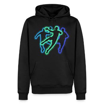 Handballspieler Handballer Jungen Handball - Männer Premium Bio Hoodie - Schwarz - Vorne - Nico (187cm)