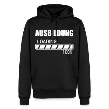 Geselle Geschenk - Männer Premium Bio Hoodie - Schwarz - Vorne - Nico (187cm)