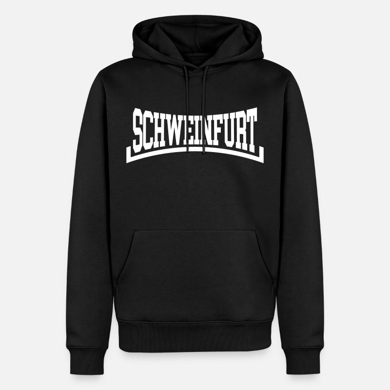 Schweinfurt - Männer Premium Bio Hoodie - Schwarz
