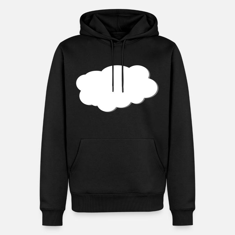 Nuage - Sweat à capuche Premium bio Homme - noir