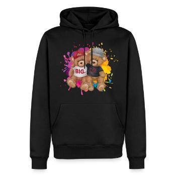 Big Love Gay Pide Love Homosexuell Geschenk - Männer Premium Bio Hoodie - Schwarz - Vorne - Nico (187cm)