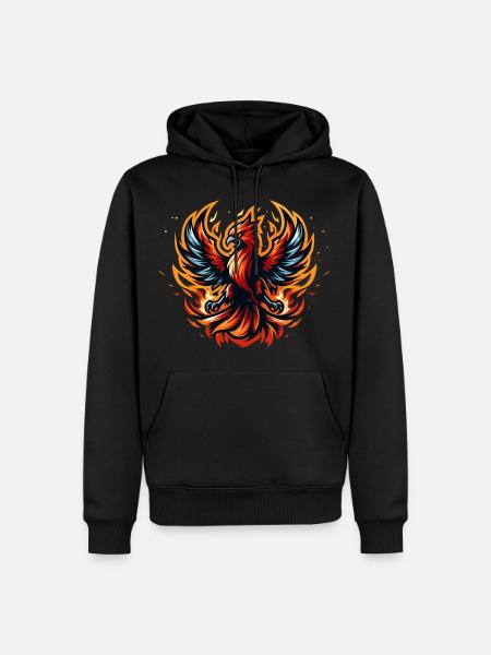 Phoenix - Men’s Premium Organic Hoodie - black