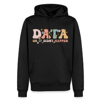 Data Or It Didn't Happen - Data Scientist - Sweat à capuche Premium bio Homme - noir - Devant - Nico (187cm)