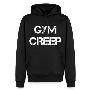 Dérive de la salle de sport - Sweat à capuche Premium bio Homme - noir - Devant - Nico (187cm)