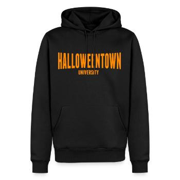 spooky vibes witch club halloween spruch kürbis - Männer Premium Bio Hoodie - Schwarz - Vorne - Nico (187cm)