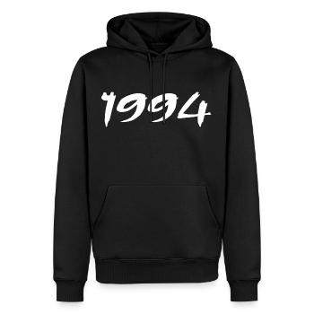 1994 Geschenk zum 31. Jubiläum 1994 Retro 1994 - Männer Premium Bio Hoodie - Schwarz - Vorne - Nico (187cm)