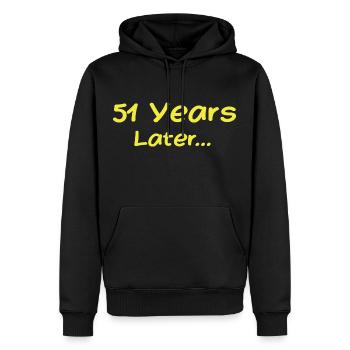 51 Jahre später Lustige Geburtstagsgeschenke, 51. Geburtstag - Männer Premium Bio Hoodie - Schwarz - Vorne - Nico (187cm)