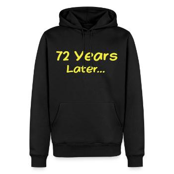 72 Jahre später Lustige Geburtstagsgeschenke, 72. Geburtstag - Männer Premium Bio Hoodie - Schwarz - Vorne - Nico (187cm)