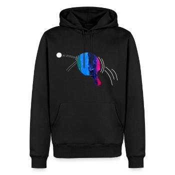 Ping-pong Sport Gift - Men’s Premium Organic Hoodie - black - Front - Nico (187cm)