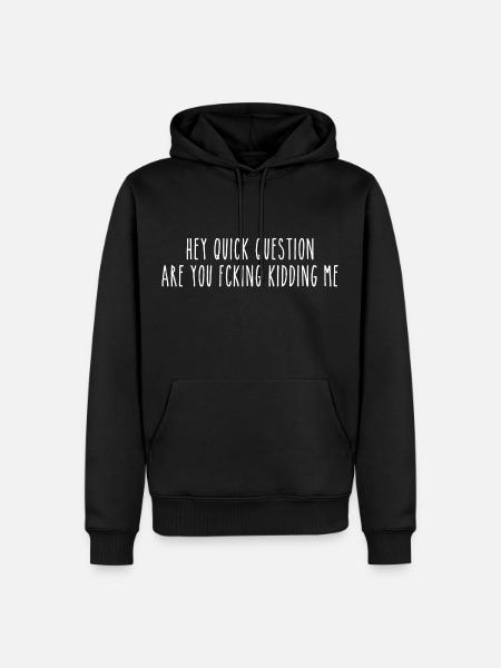Funny and sarcastic design - Men’s Premium Organic Hoodie - black