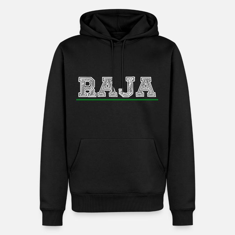 Raja Maroc - Männer Premium Bio Hoodie - Schwarz