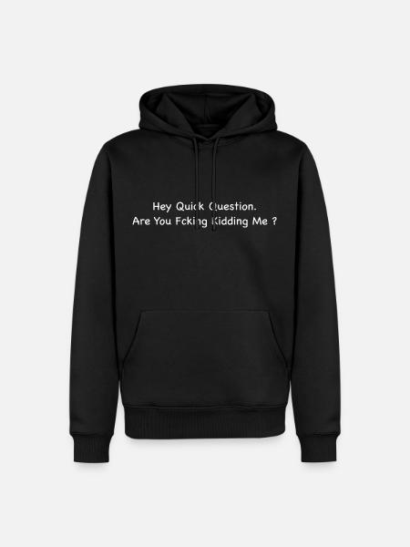 Funny and sarcastic design - Men’s Premium Organic Hoodie - black