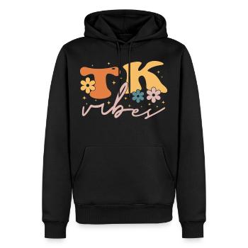 TK Vibes Wildflower Retro Teacher Daisy Kid - Sweat à capuche Premium bio Homme - noir - Devant - Nico (187cm)