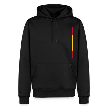 Spanienflagge Style Streifen - Männer Premium Bio Hoodie - Schwarz - Vorne - Nico (187cm)