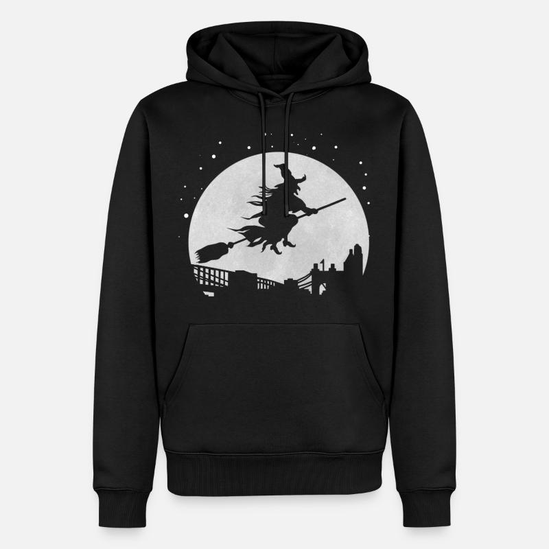 Hexe - Männer Premium Bio Hoodie - Schwarz
