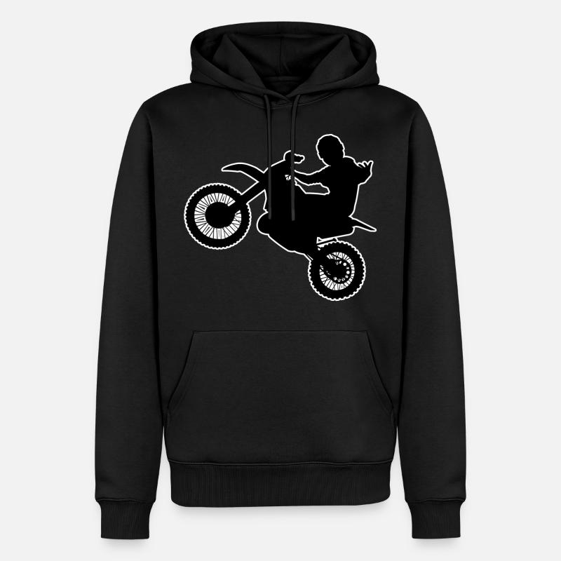 Snaxy Enduro Noir - Sweat à capuche Premium bio Homme - noir