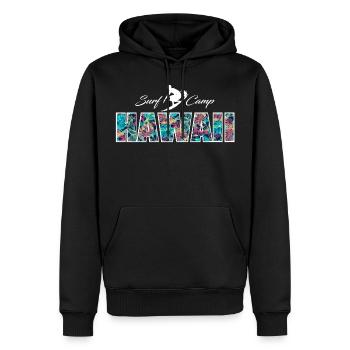 Hawaii Surf Camp Vacation Summer 2019 - Sweat à capuche Premium bio Homme - noir - Devant - Nico (187cm)