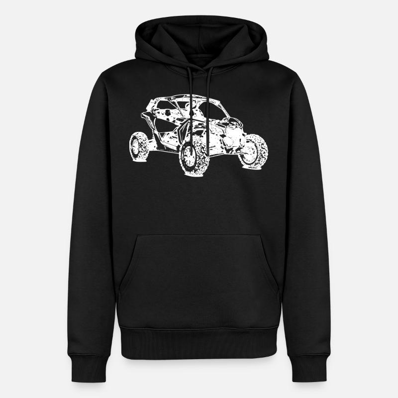 ATV Side by Side Offroad - Männer Premium Bio Hoodie - Schwarz