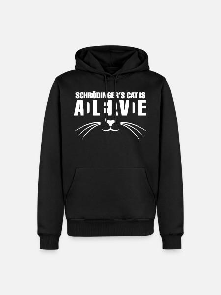 Schrödinger's cat - Men’s Premium Organic Hoodie - black