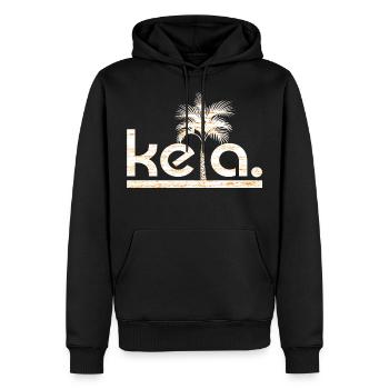 Keta - Ketamin - Drogen - Techno - Rave - Männer Premium Bio Hoodie - Schwarz - Vorne - Nico (187cm)