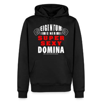 Eigentum Einer Super Sexy Domina - Männer Premium Bio Hoodie - Schwarz - Vorne - Nico (187cm)