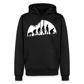 Mushroom Collector Mushrooms Collect Mushroom Seeker Gift - Men’s Premium Organic Hoodie - black - Front - Nico (187cm)