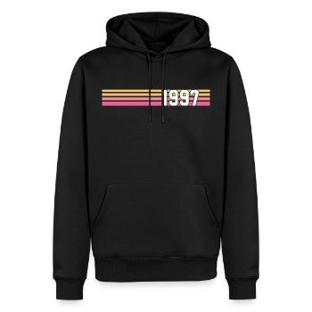 Geschenk retro 1997 vintage 1997 - Männer Premium Bio Hoodie - Schwarz - Vorne - Nico (187cm)