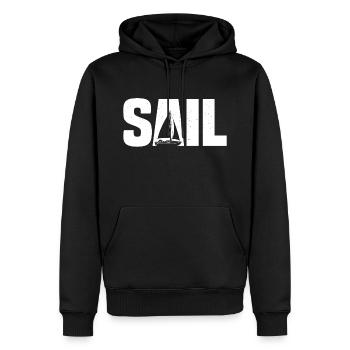 Segelboot Sailing Sailing Sail Segelboot - Männer Premium Bio Hoodie - Schwarz - Vorne - Nico (187cm)