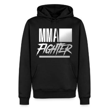 MMA Fighter - Männer Premium Bio Hoodie - Schwarz - Vorne - Nico (187cm)