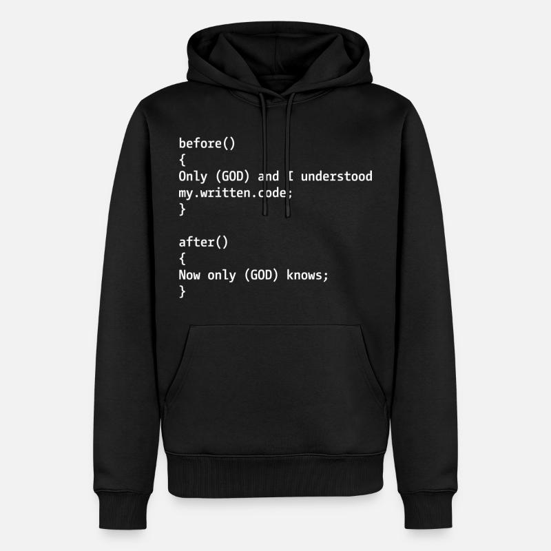 Blague du programmeur - Sweat à capuche Premium bio Homme - noir