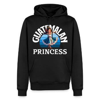 Guatemala Flagge T-Shirt Stolz & Heimat Chapín - Männer Premium Bio Hoodie - Schwarz - Vorne - Nico (187cm)