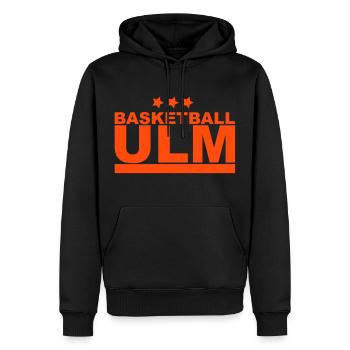 Basketball Ulm - Men’s Premium Organic Hoodie - black - Front - Nico (187cm)