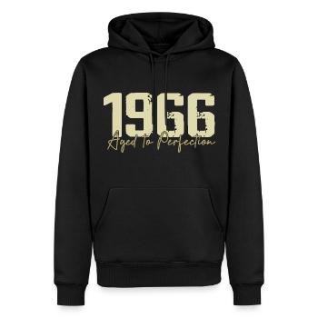 Original 1966 Rétro 1966 Cadeau d’anniversaire 1966 - Sweat à capuche Premium bio Homme - noir - Devant - Nico (187cm)