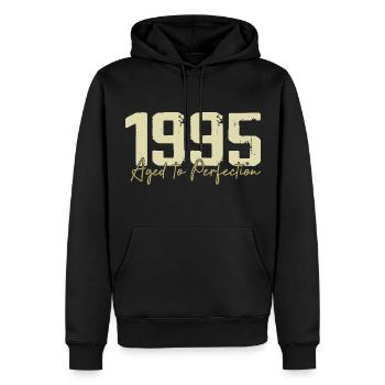 Original 1995 Rétro 1995 Cadeau d’anniversaire 1995 - Sweat à capuche Premium bio Homme - noir - Devant - Nico (187cm)