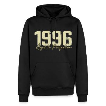 Original 1996 Rétro 1996 Cadeau d’anniversaire 1996 - Sweat à capuche Premium bio Homme - noir - Devant - Nico (187cm)