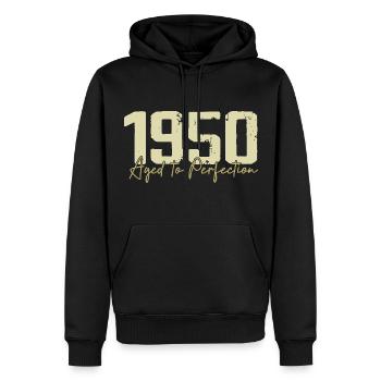 Original des années 1950 Rétro Cadeau d’anniversaire des années 1950 des années 1950 - Sweat à capuche Premium bio Homme - noir - Devant - Nico (187cm)