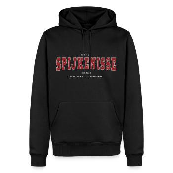 Spijkenisse - Sweat à capuche Premium bio Homme - noir - Devant - Nico (187cm)
