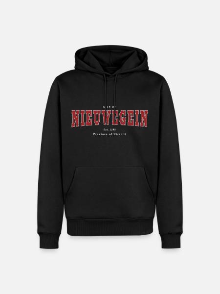 Nieuwegein - Sweat Ă capuche Premium bio Homme - noir