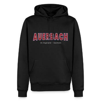 Auerbach Im Vogtland - Männer Premium Bio Hoodie - Schwarz - Vorne - Nico (187cm)