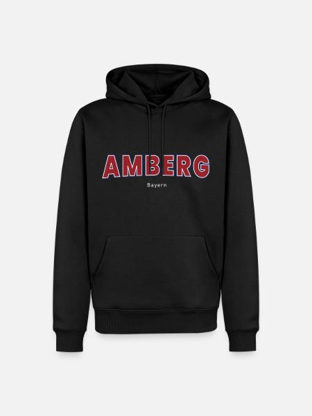 Amberg - Männer Premium Bio Hoodie - Schwarz