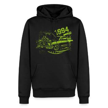 1994 Geburtstag Oldtimer Modell 1994 Vintage 1994 - Männer Premium Bio Hoodie - Schwarz - Vorne - Nico (187cm)