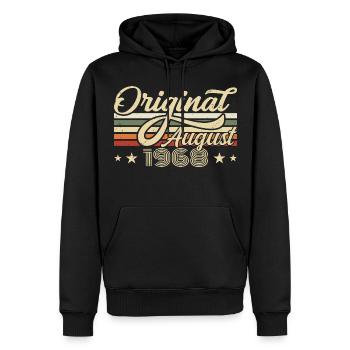 August 1968 birthday August 1968 - Original 1968 - Men’s Premium Organic Hoodie - black - Front - Nico (187cm)