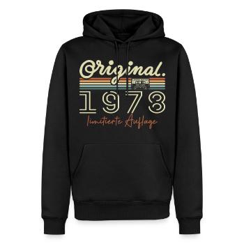 Original 1978 Vintage 1978 Geburtstag Retro 1978 - Männer Premium Bio Hoodie - Schwarz - Vorne - Nico (187cm)