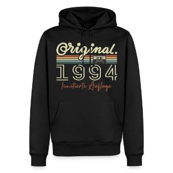 Original 1994 Millésime 1994 Anniversaire Rétro 1994 - Sweat à capuche Premium bio Homme - noir - Devant - Nico (187cm)